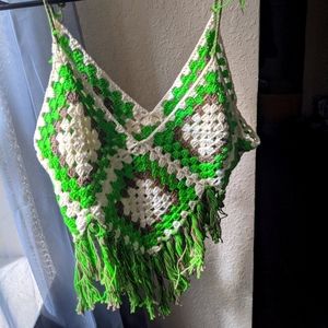 Granny Square Summer Crop Top